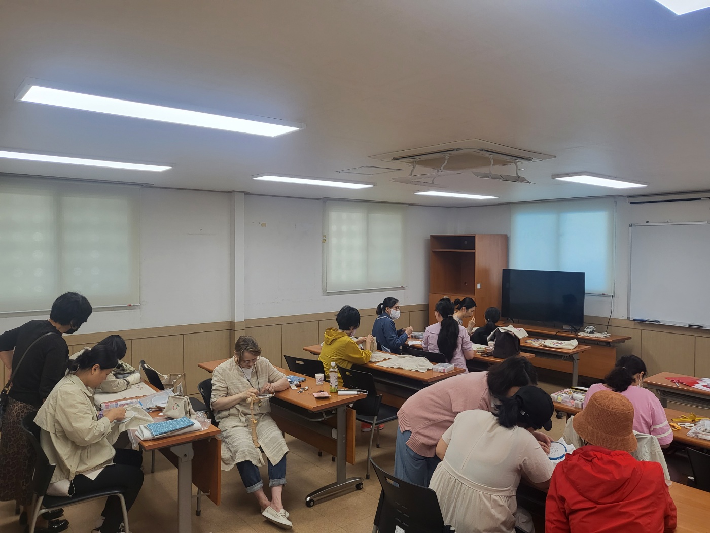 프랑스자수 동아리 수업 진행(4회)
