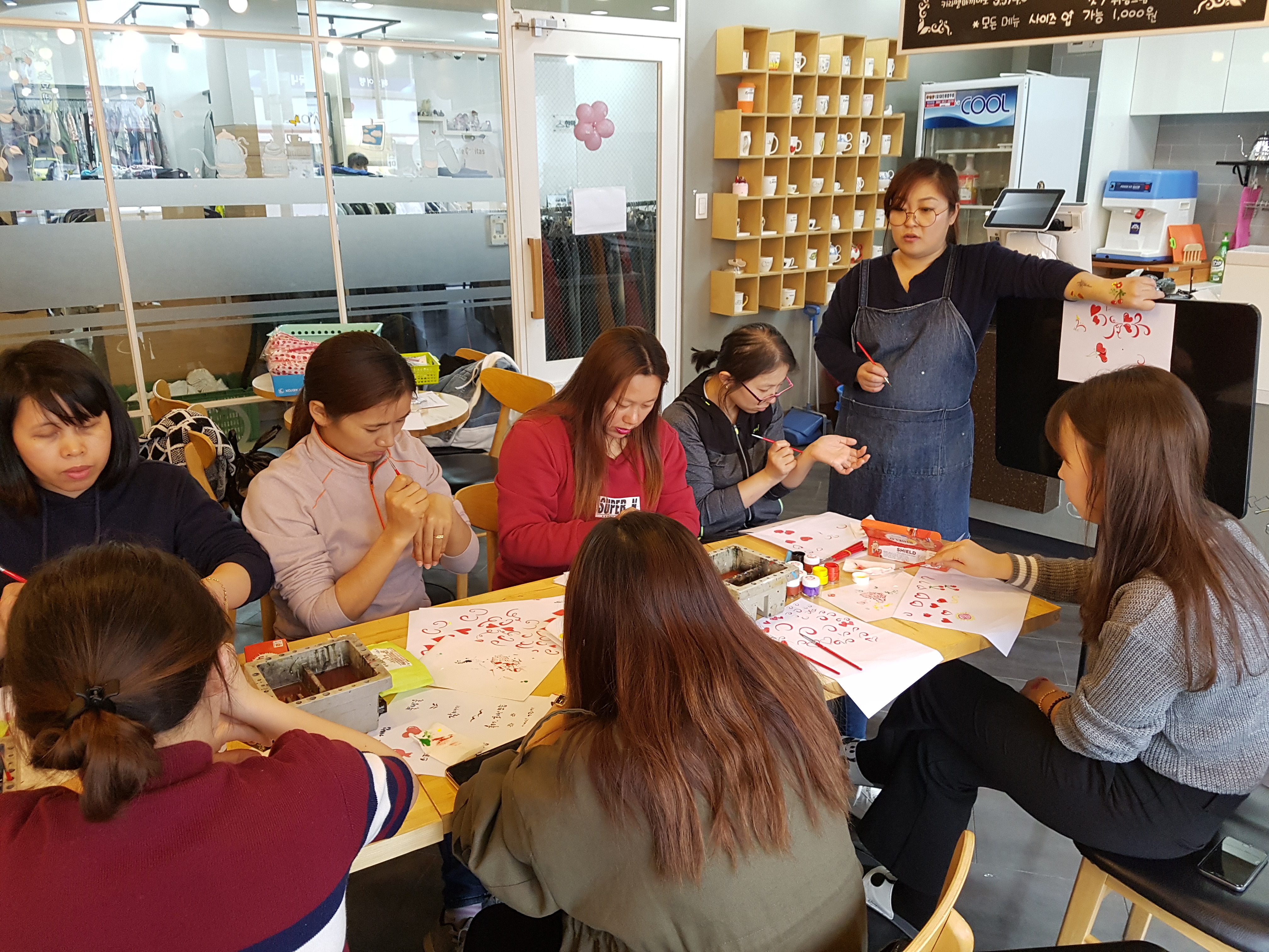 다문화가족 다울림 봉사단 페이스페인팅 2회기 소양교육 