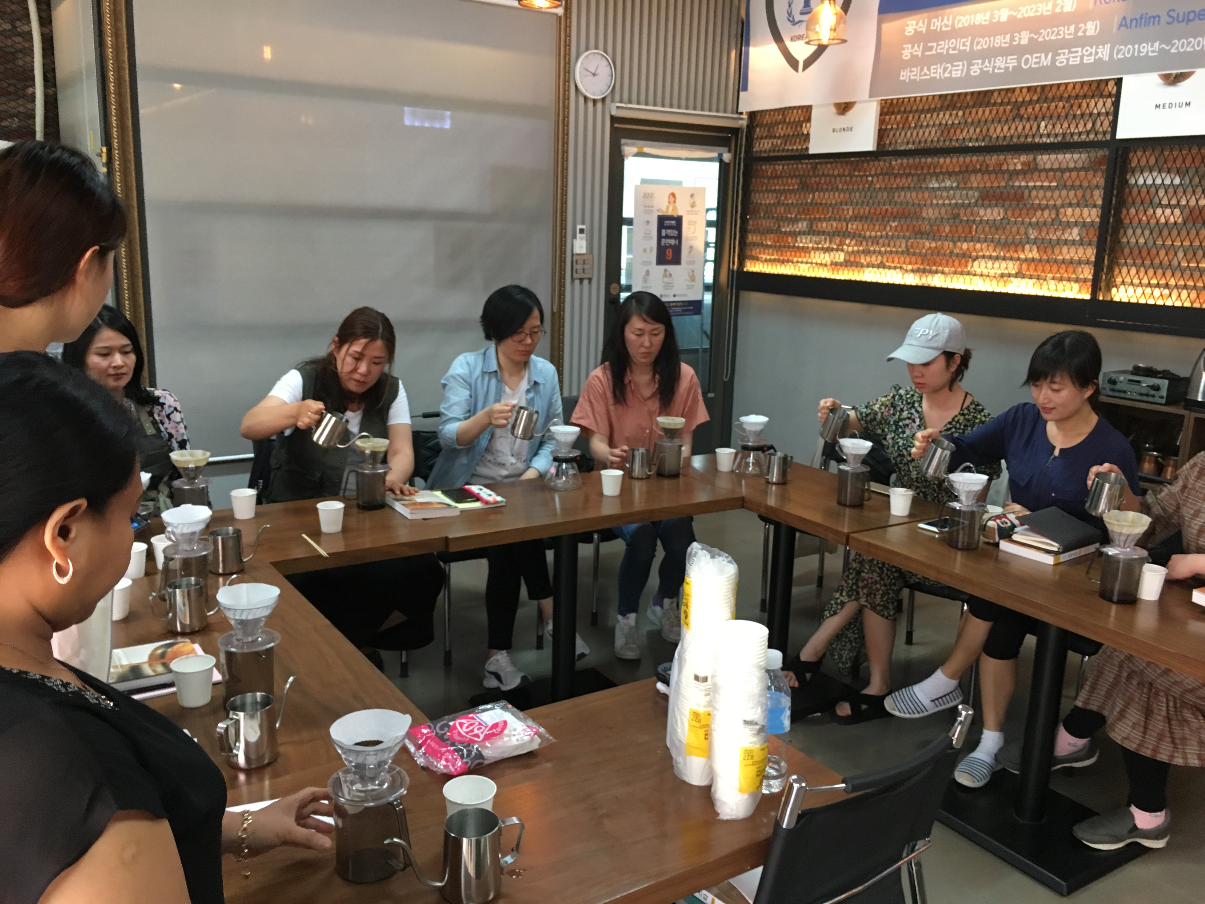 바리스타자격증 취득교실 개강식 