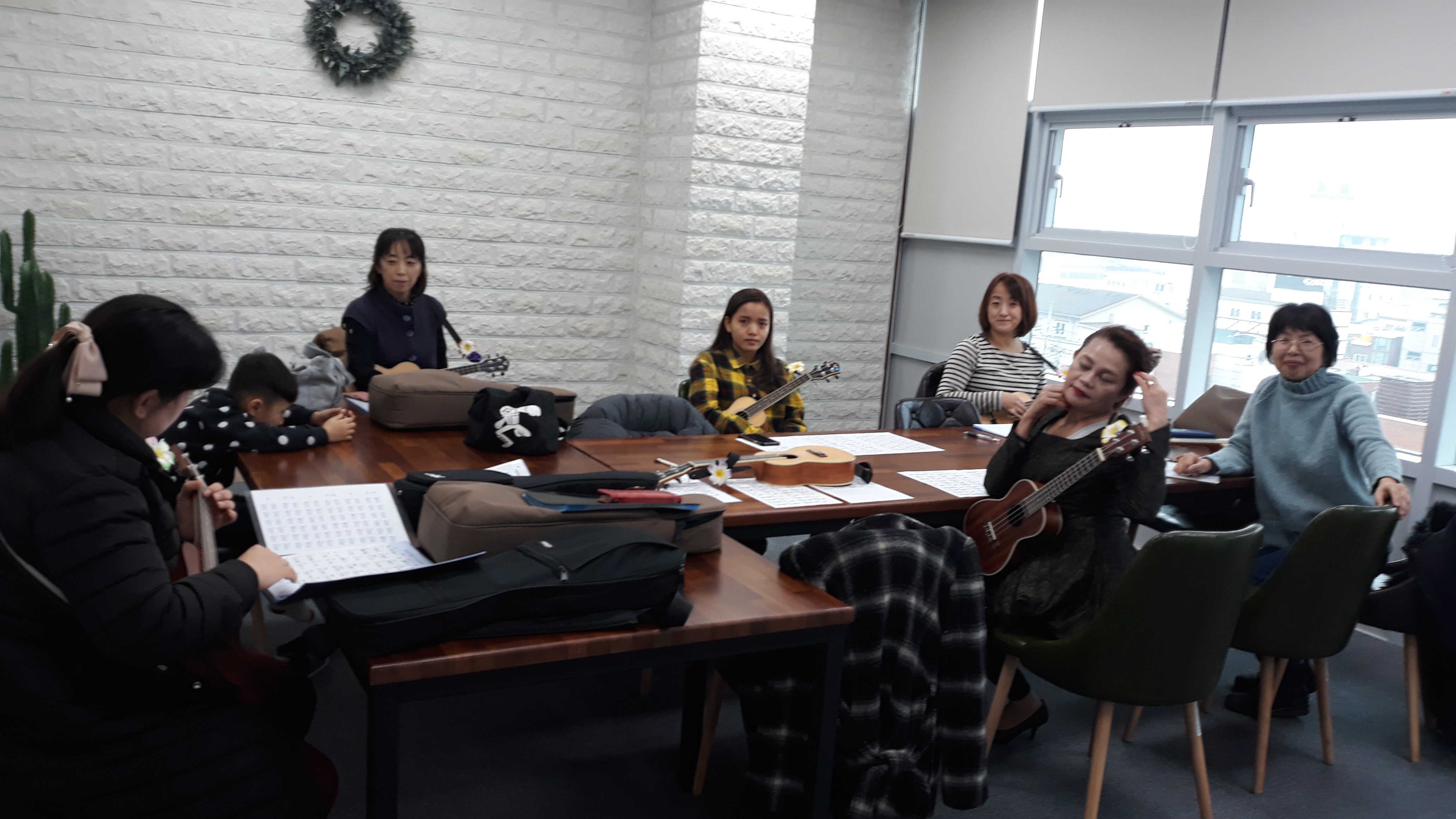 우쿨렐레 동아리모임 1월 활동 사진