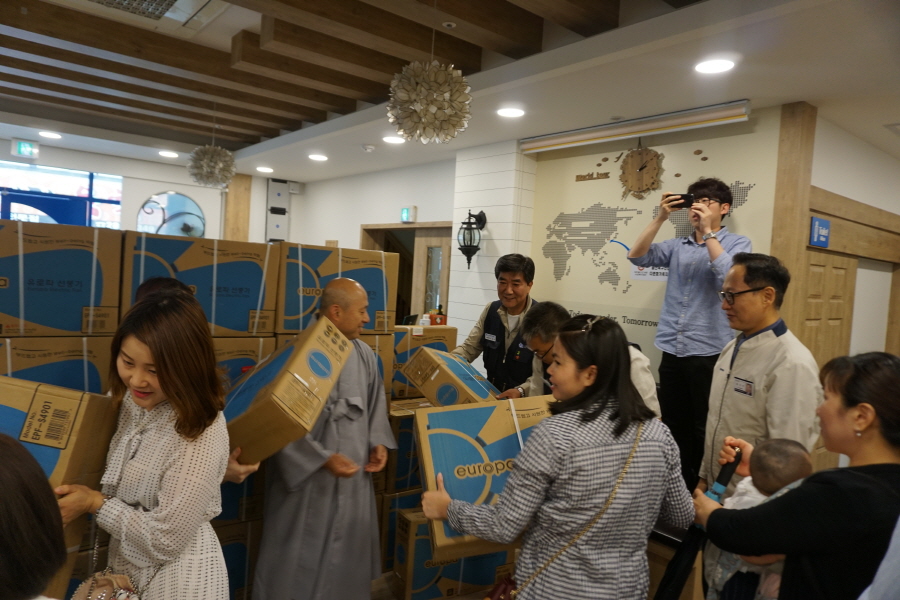 현대자동차 노사와 함께하는 선풍기 후원