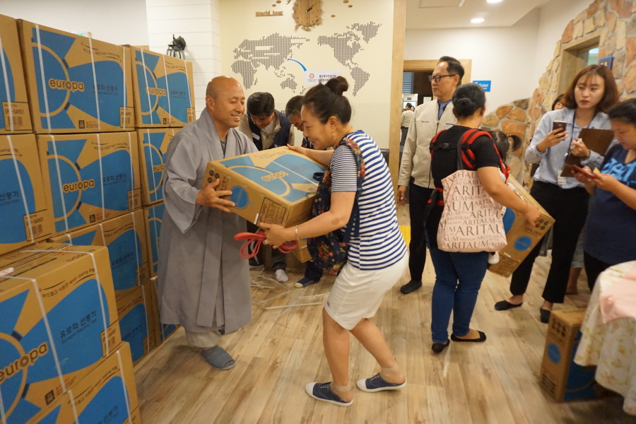 현대자동차 노사와 함께하는 선풍기 후원
