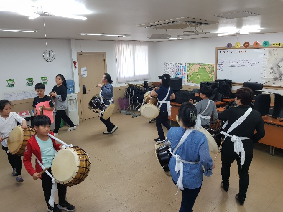 풍물동아리 수업 진행 5월 12일(5회)