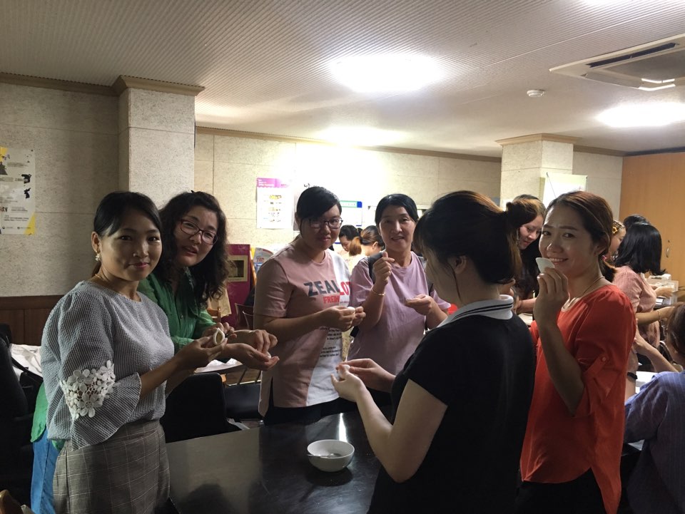 추석 프로그램 (송편만들기)