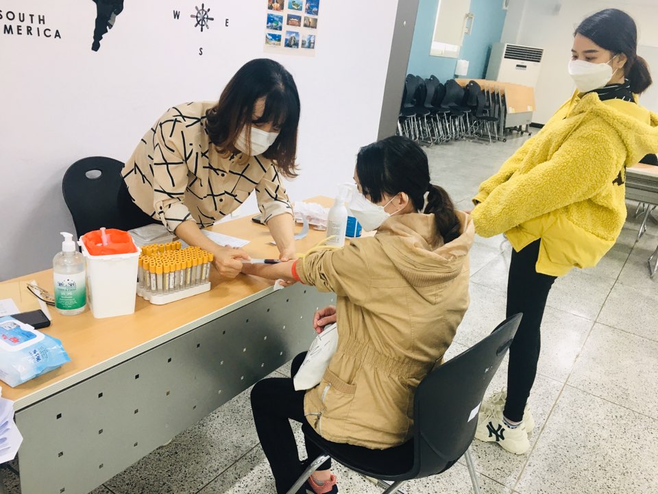 결혼이주여성 홍역항체검사