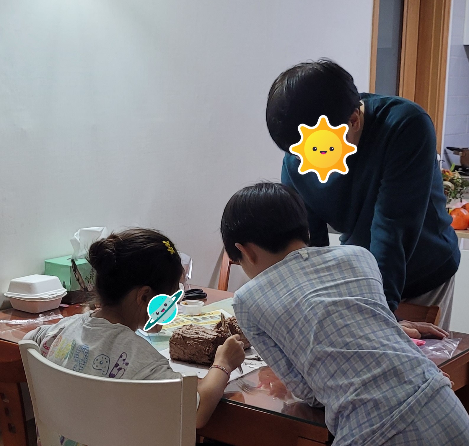11월 가족사랑의 날 '부쉬드 노엘(통나무케이크)' 만들기 진행