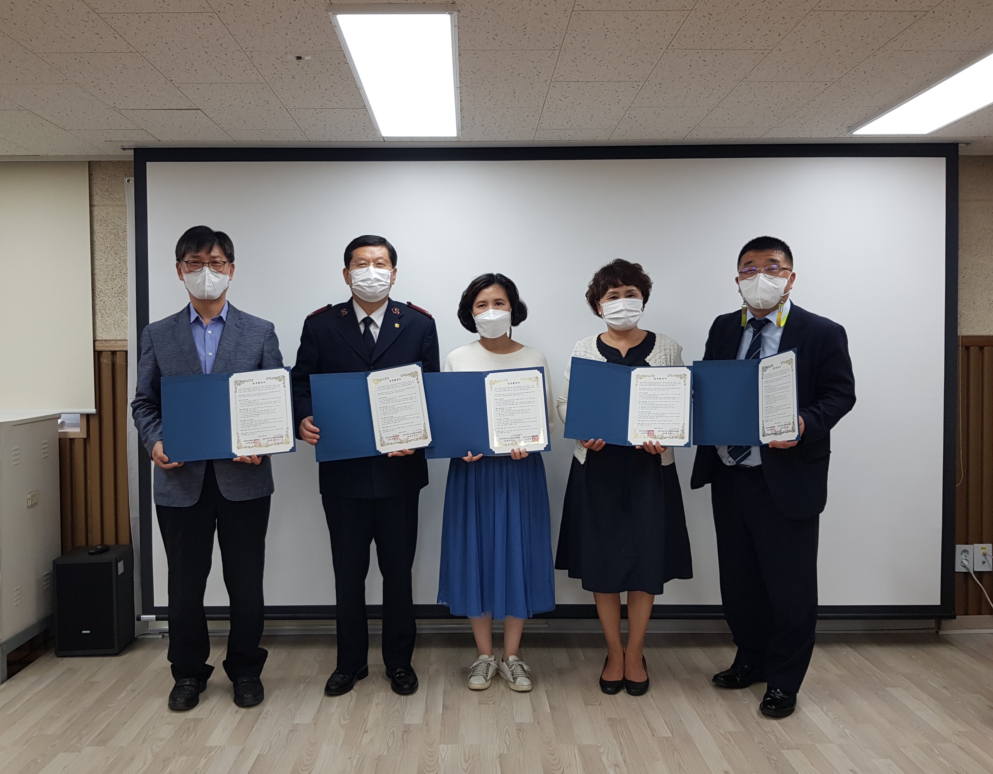 2021.6.3 강북구 관내 종합사회복지관 4개소 업무협약식 진행