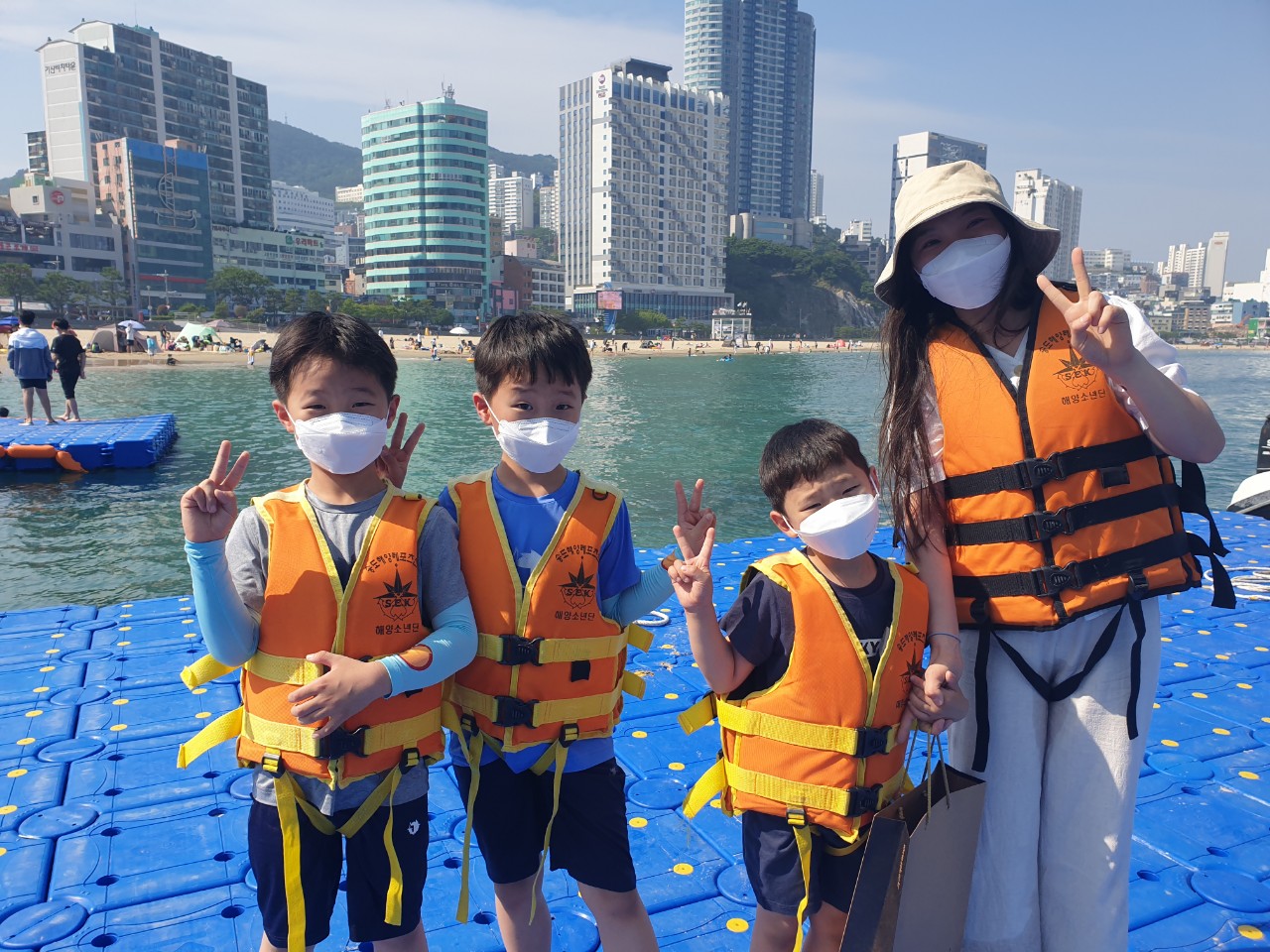 2021 부산항축제 기념 청소년 카약, 모터보트 체험