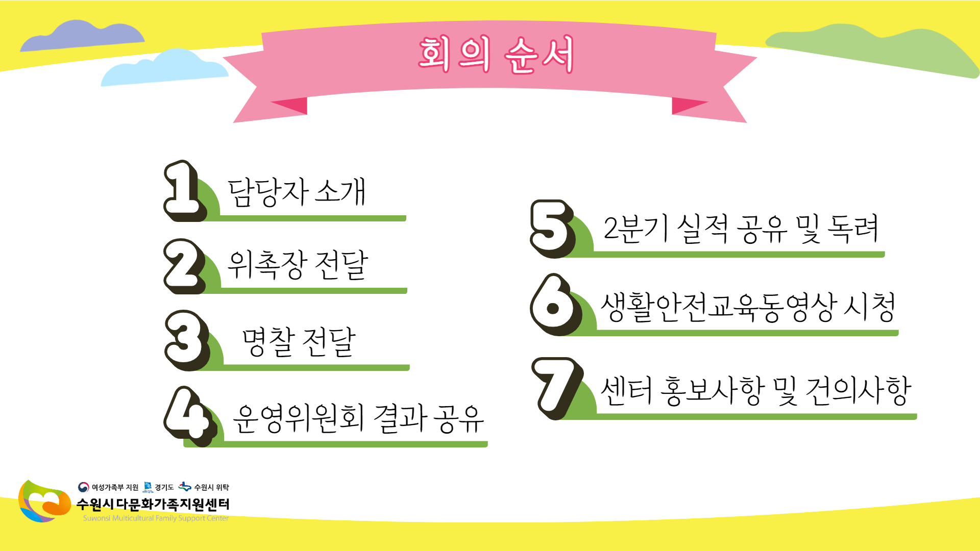 서포터즈 7월 간담회