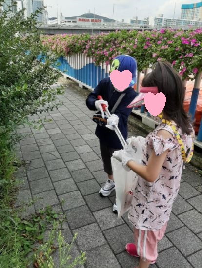 2021년 다문화가족 쓰레기 담기 운동(플로깅)