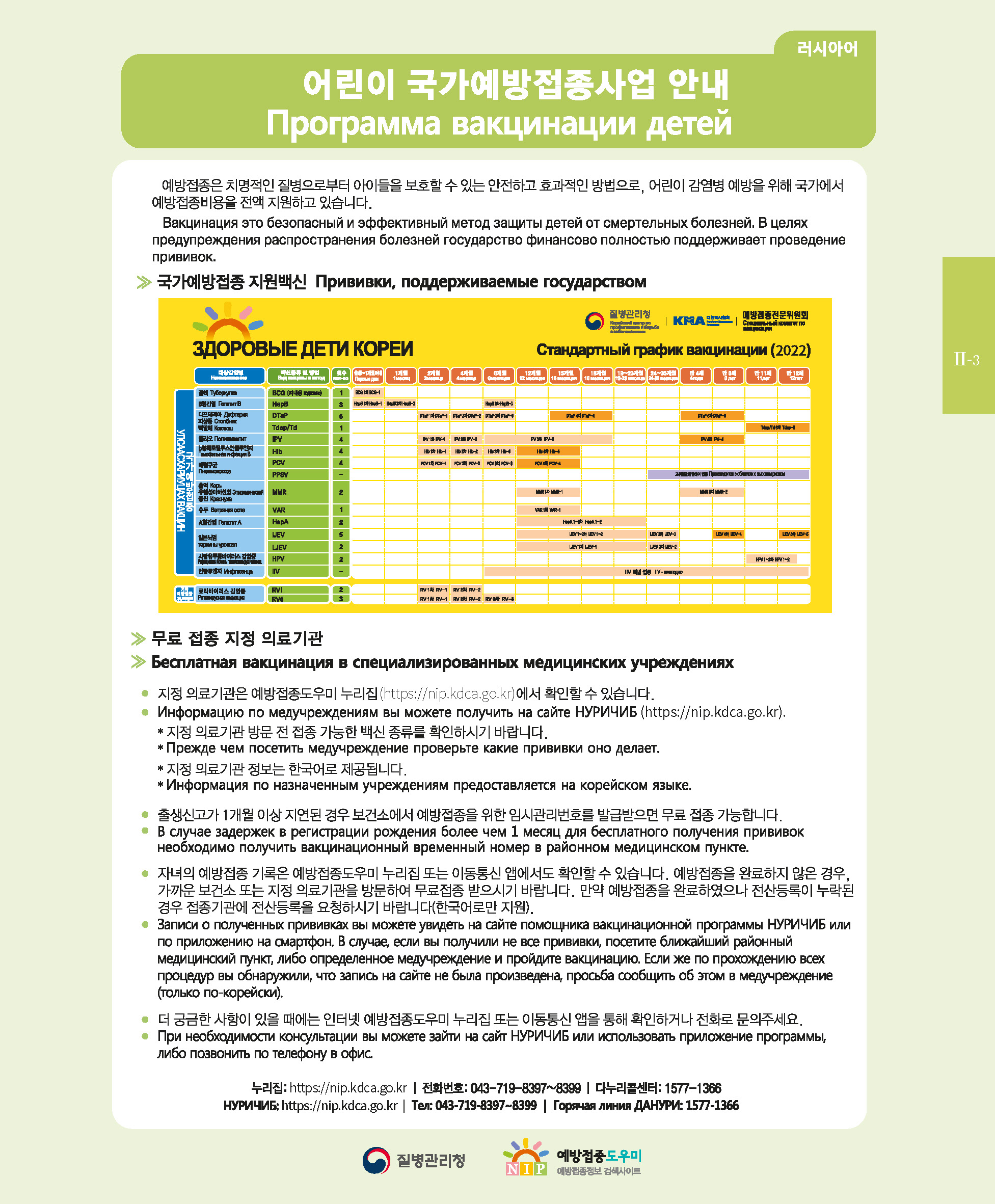 안내) 2022년 국가예방접종 다국어 안내문