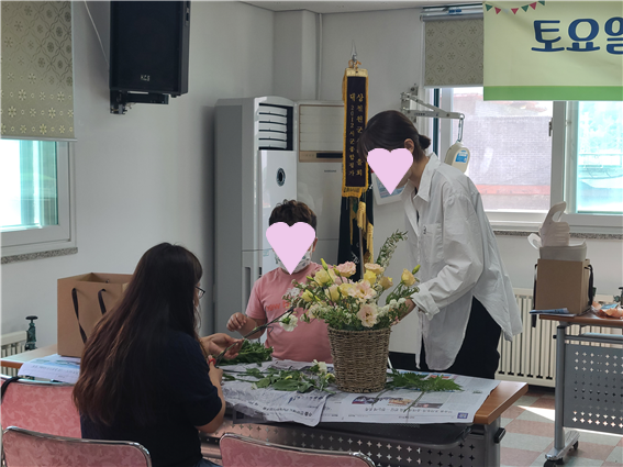 센터피스 꽃꽂이