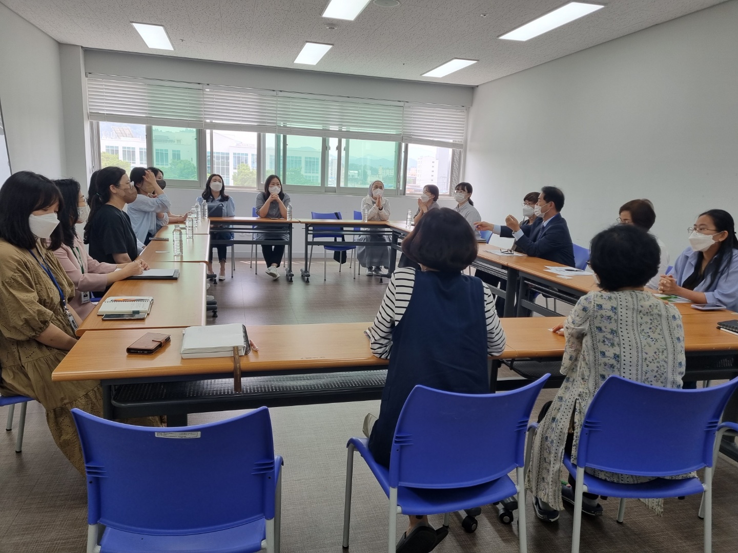 목포시가족센터직원분들 센터 방문