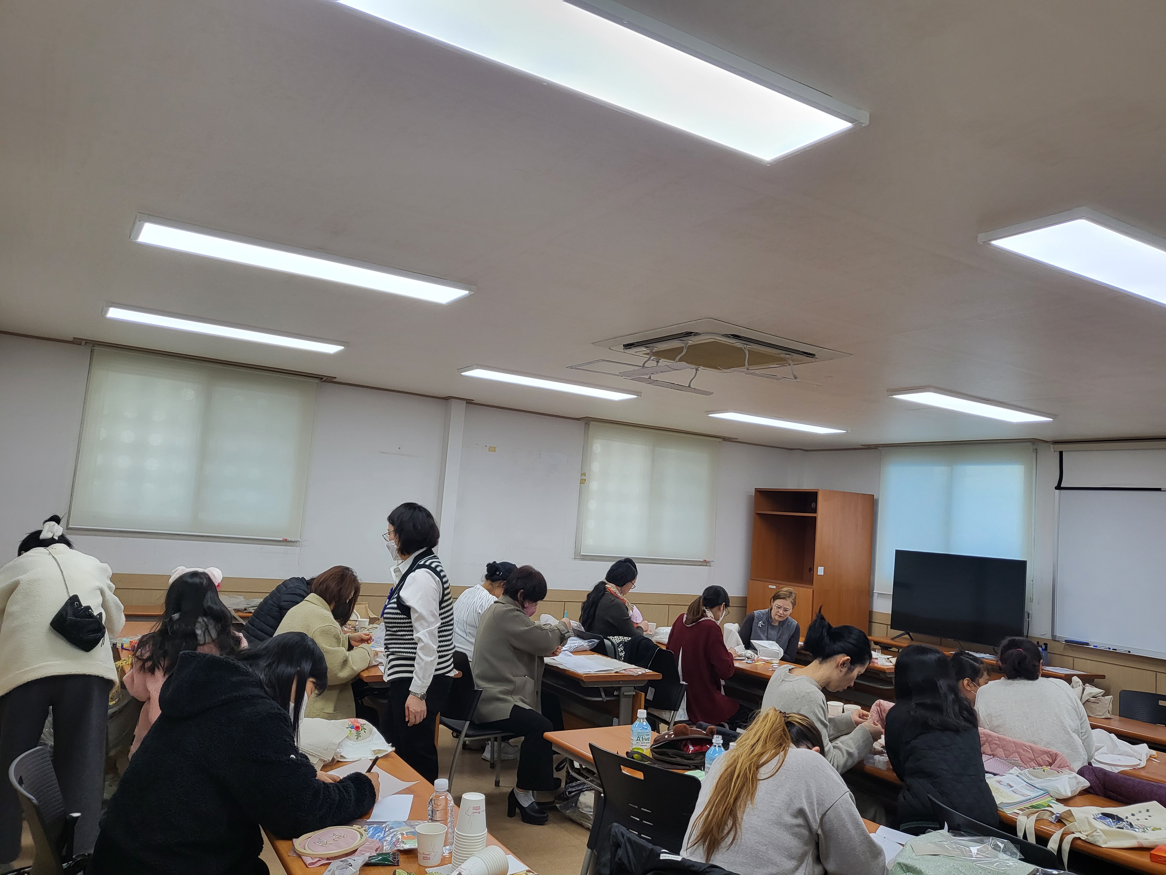 프랑스자수 동아리 수업 진행(1회)